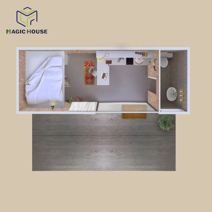 prefab 20ft container house